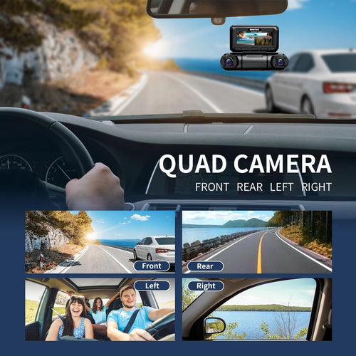 360 Dash Cam Front And Rear